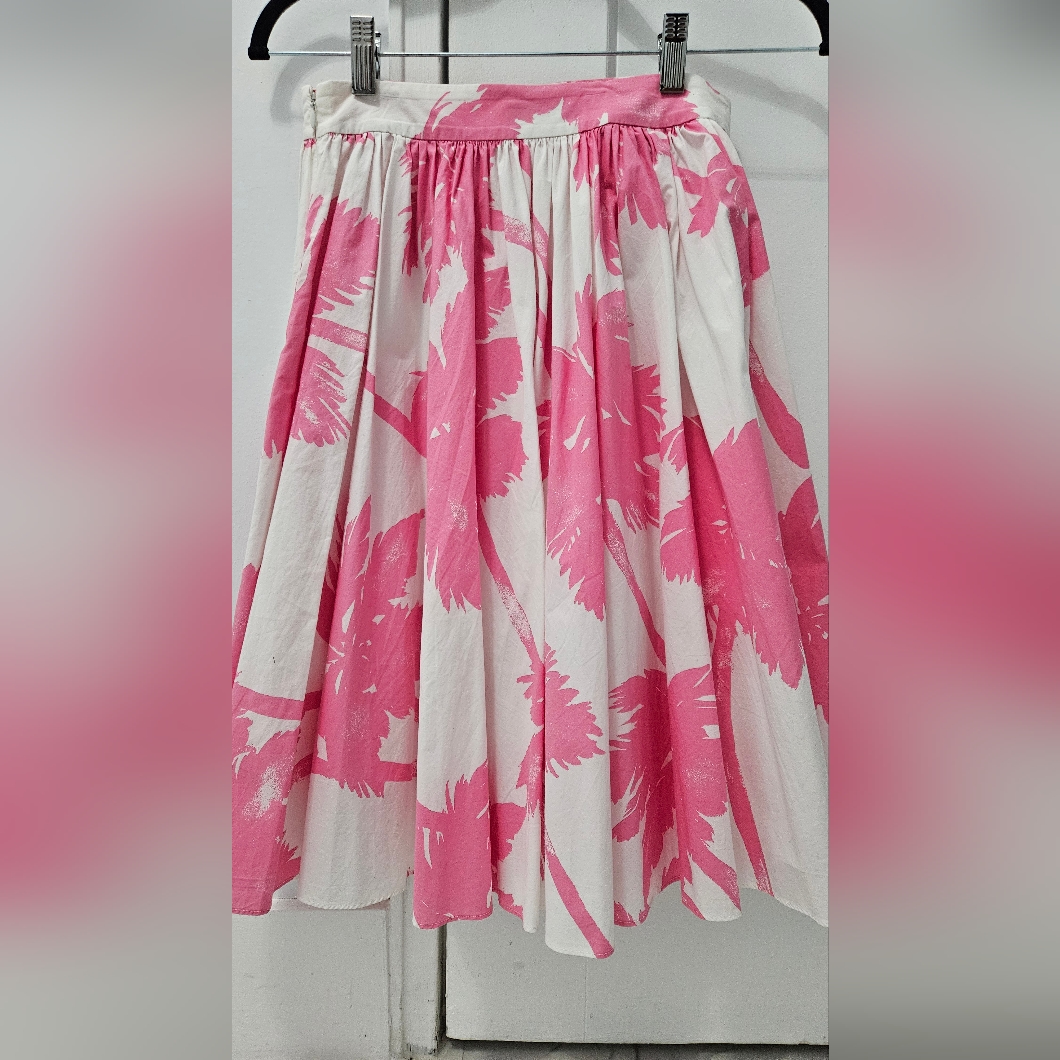 Moschino Cheap And Chick Pink Palm Skirt